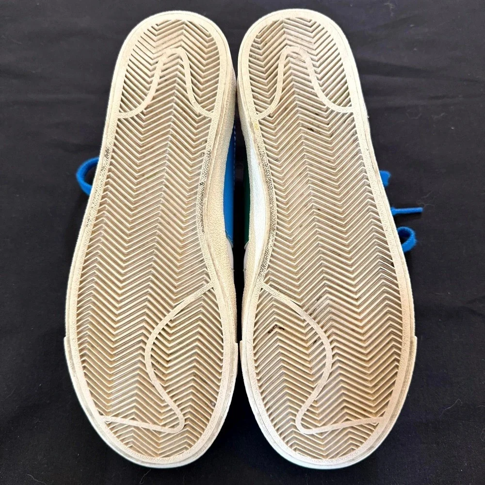 Nike Blazer Low '77 Jumbo Men's 8.5 Women's 10 White Blue Green DQ1470-100 - Picture 6 of 9